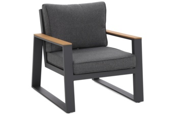 Meble ogrodowe aluminiowe Rimini Dark Grey / Grey Melange