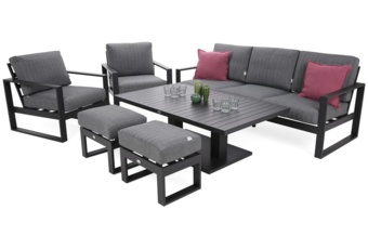 Meble ogrodowe aluminiowe Sorrento Grey / Grey Melange