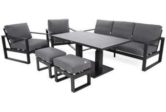 Meble ogrodowe aluminiowe Sorrento Grey / Grey Melange