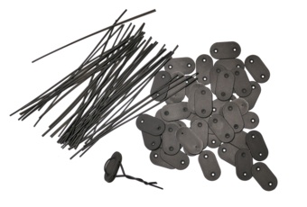 Mata PVC na ogrodzenie 200 x 500 cm brązowa