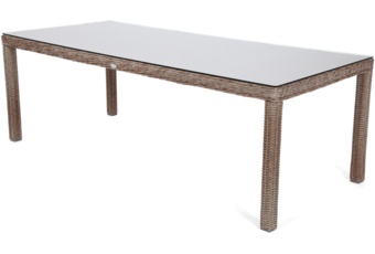 Meble ogrodowe technorattanowe Bristol 230 cm Ginger / Brown Melange - rude - 230 cm Meble ogrodowe technorattanowe Bristol 230 cm Ginger / Brown Melange 8+1