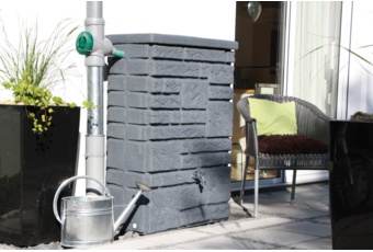 Zbiornik na deszczówkę MPI Maurano 300 l czarny granit