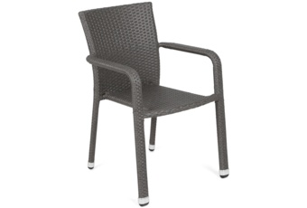 Krzesło ogrodowe technorattanowe Sumba Dark Grey