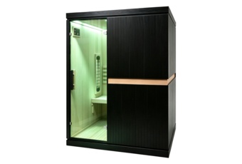 Sauna hybrydowa Nordum Combi Line 3-osobowa czarna
