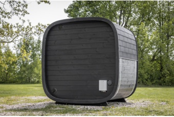 Sauna fińska zewnętrzna Leil® Saunas Black Cube Classic 4-osobowa