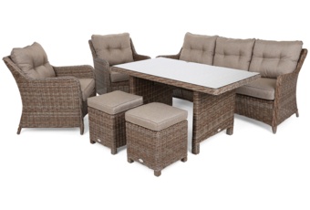 Meble ogrodowe technorattanowe California Ginger / Brown Melange