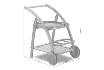 Barek ogrodowy drewniany Akacja
