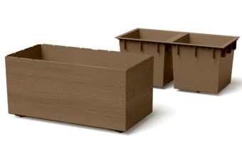 Donica ogrodowa Madera Case Eco Wood Eco Naturo 63 l