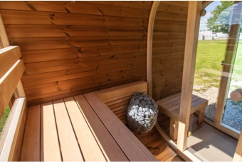 Sauna fińska zewnętrzna Leil® Saunas Dice Dual 4-osobowa