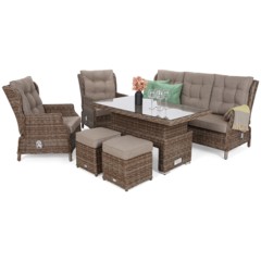 Meble ogrodowe technorattanowe Trivento Plus Ginger / Brown Melange