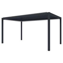 Pergola ogrodowa elektryczna Schatler Nova Lux Alu 4x4 m z oświetleniem LED