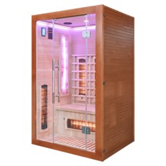 Sauna infrared Nordum Solea 2-osobowa WiFi brązowa