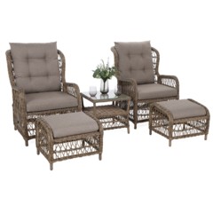 Meble ogrodowe technorattanowe Corfu Light Brown / Beige Melange