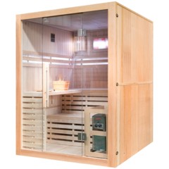 Sauna fińska EA3DS Natural z panelami solnymi