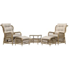 Meble ogrodowe technorattanowe Corfu Natural / Beige