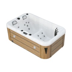 Wanna ogrodowa z hydromasażem Aquess Zenya 1201 3-osobowa Brown