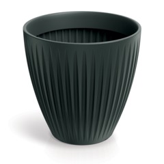 Donica ogrodowa Latia Round Midl Anthracite 56 l