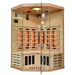 Sauna infrared narożna EA2CR z koloroterapią