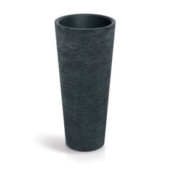 Donica ogrodowa Tubra Round Slim Black Granite 31 l