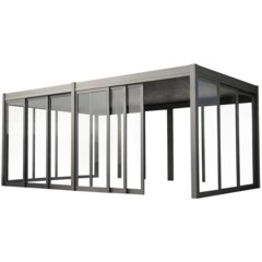 Przesuwna ścianka szklana 4 m do pergoli Schatler Modern