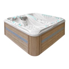 Wanna ogrodowa z hydromasażem Aquess Euphoria 7203 4-osobowa Sterling White / OAK
