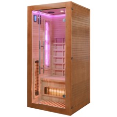 Sauna infrared Nordum Solea 1-osobowa WiFi brązowa