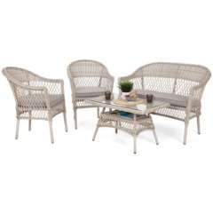 Meble ogrodowe technorattanowe Arkadia Beige / Beige Melange