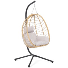 Fotel wiszący Lugo Black / Beige