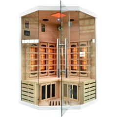 Sauna infrared narożna EA2CR White z koloroterapią