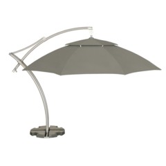 Parasol ogrodowy Ibiza 420 cm szary