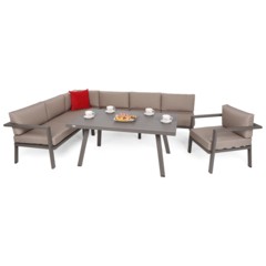 Narożnik ogrodowy aluminiowy Miami Taupe / Beige