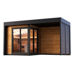 Sauna fińska zewnętrzna Leil® Saunas Patio S Plus 4-osobowa