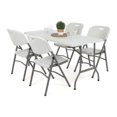 Zestaw mebli cateringowych 152 cm 4+1
