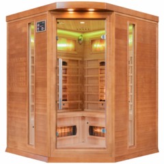 Sauna infrared narożna DH3CS z panelami solnymi