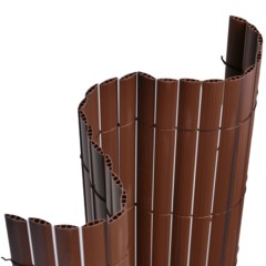 Mata PVC na ogrodzenie 180 x 500 cm brązowa