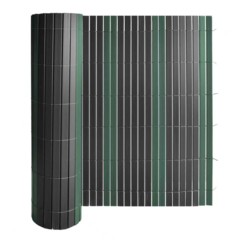 Mata PVC Regular na ogrodzenie 150 x 500 cm szaro-zielona