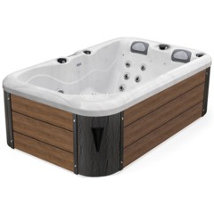 Wanna ogrodowa z hydromasażem Aquess Zenya 1201 Grey / Brown 3-osobowa