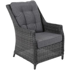 Fotel technorattanowy Alicante Grey / Grey