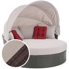 Sofa ogrodowa z baldachimem Sydney Brown Mat / Brown Melange