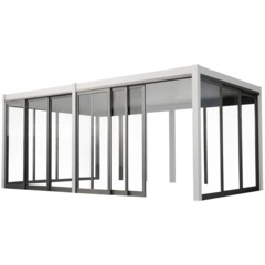 Przesuwna ścianka szklana 3 m do pergoli Schatler Modern / Modern Alu