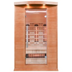 Sauna infrared Nordum Classic 2-osobowa WiFi brązowa