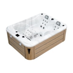 Wanna ogrodowa z hydromasażem Aquess Nevara 2752 3-osobowa Brown