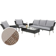 Meble ogrodowe technorattanowe Almeria Ginger / Brown Melange