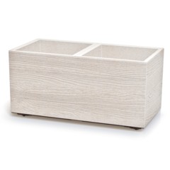 Donica ogrodowa Madera Case Eco Wood Eco White 63 l