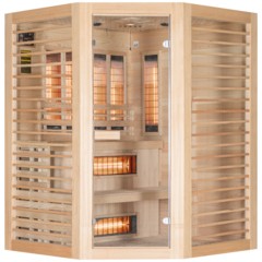 Sauna infrared narożna EF3CR Natural z koloroterapią