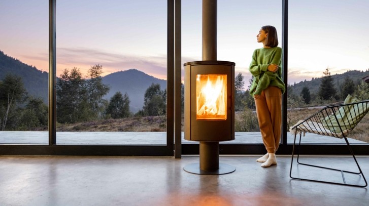 Ogród zimowy z kominkiem – jak bezpiecznie zaaranżować kominek lub kozę?