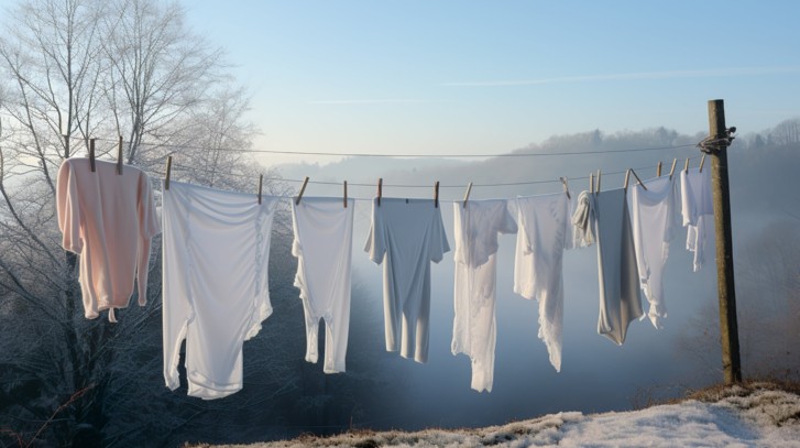 Suszenie prania zimą na dworze – jak to robić?