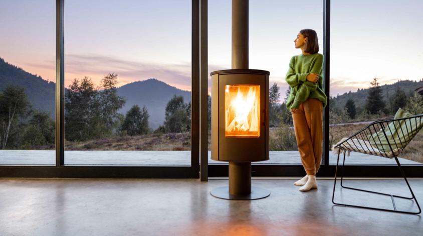 Ogród zimowy z kominkiem – jak bezpiecznie zaaranżować kominek lub kozę?