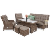 Meble ogrodowe technorattanowe Trivento Plus Ginger / Brown Melange