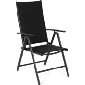 Krzesło ogrodowe aluminiowe Ibiza Black / Black